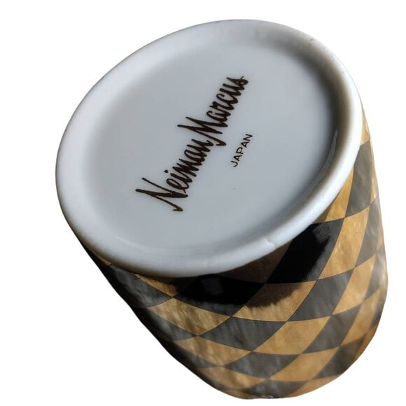 Neiman Marcus Japan Vintage Demitasse Espresso Cup & Saucer Set of 4 Gold Diamon - Picture 13 of 15